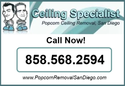 Popcorn Ceiling Removal San Diego CA Textured Ceiling Removal